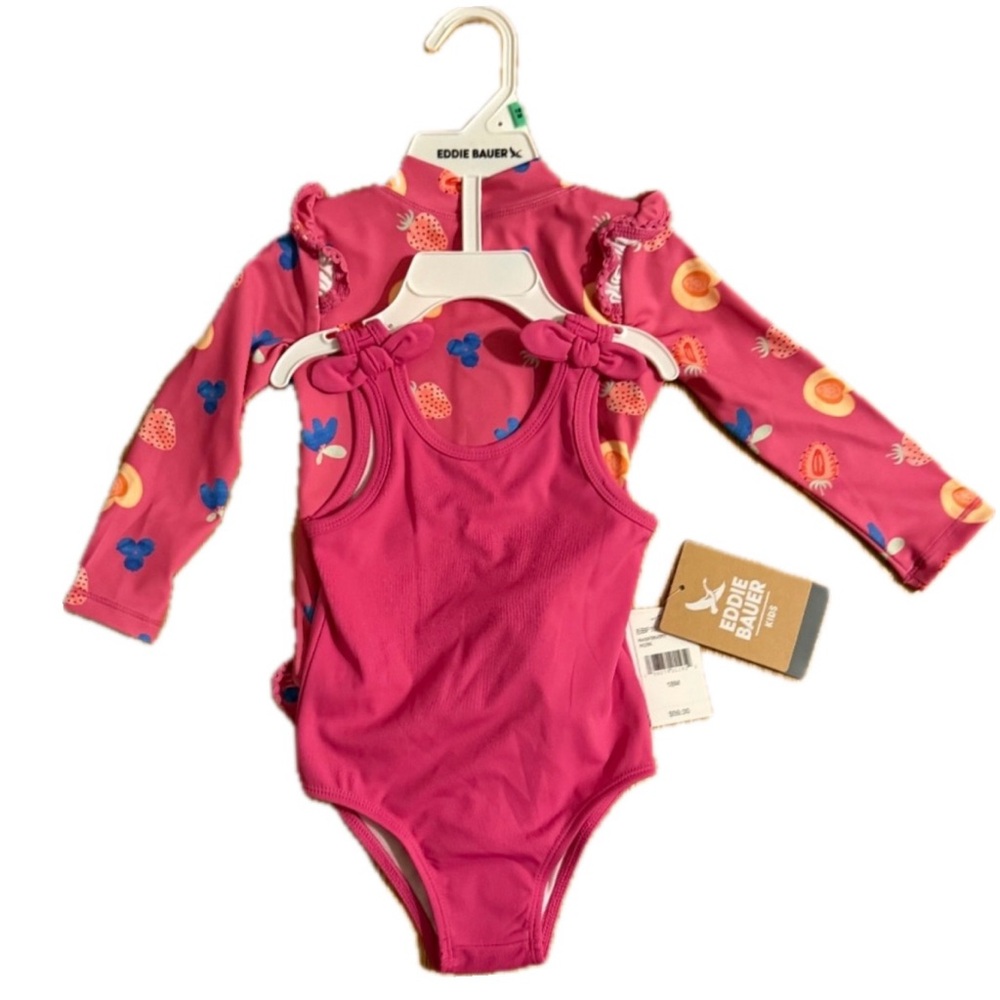 Eddie Bauer Baby Girl Set Of 2 Swimsuits